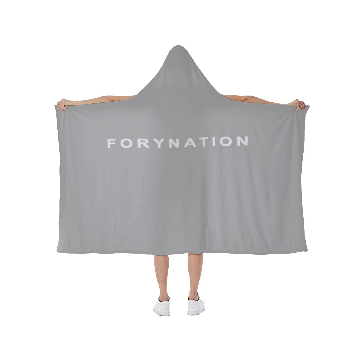 FN HOME: Signature Hooded Blanket (silver)