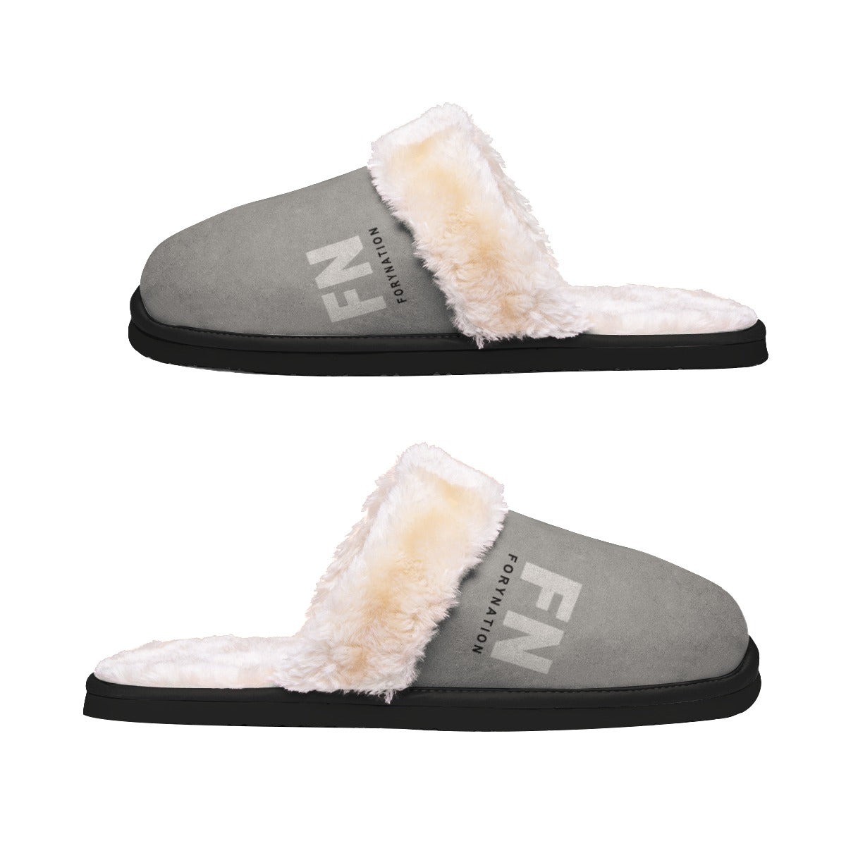 FN SLEEPWEAR WOMEN'S: Plush Slippers (silver)