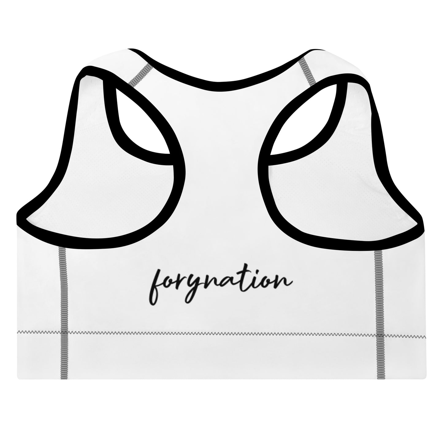 FN WOMEN'S SPORTS: Unamerican Sports Bra (white/black)