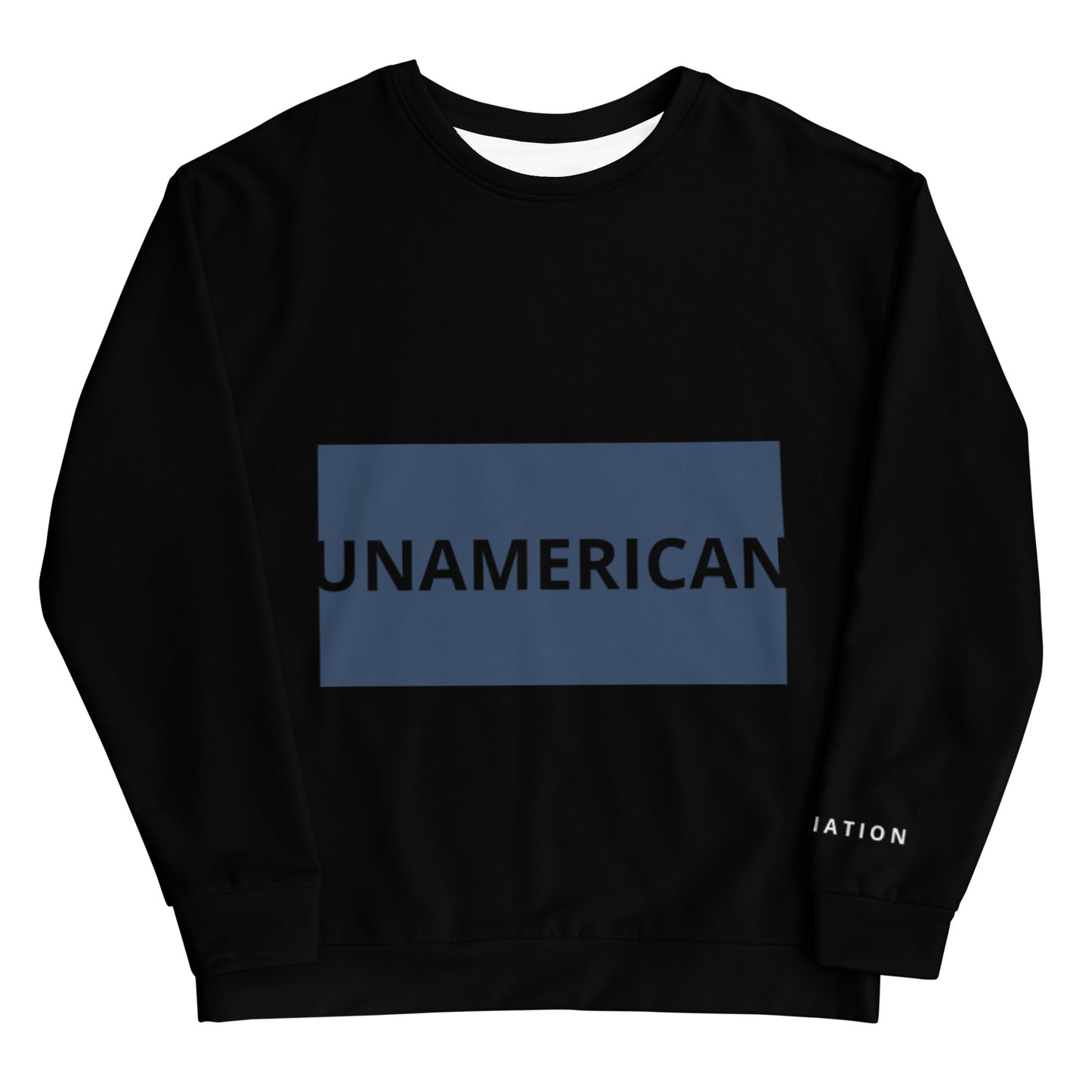 FN UNAMERICAN UNISEX: LAX Sweatshirt (black/cello)