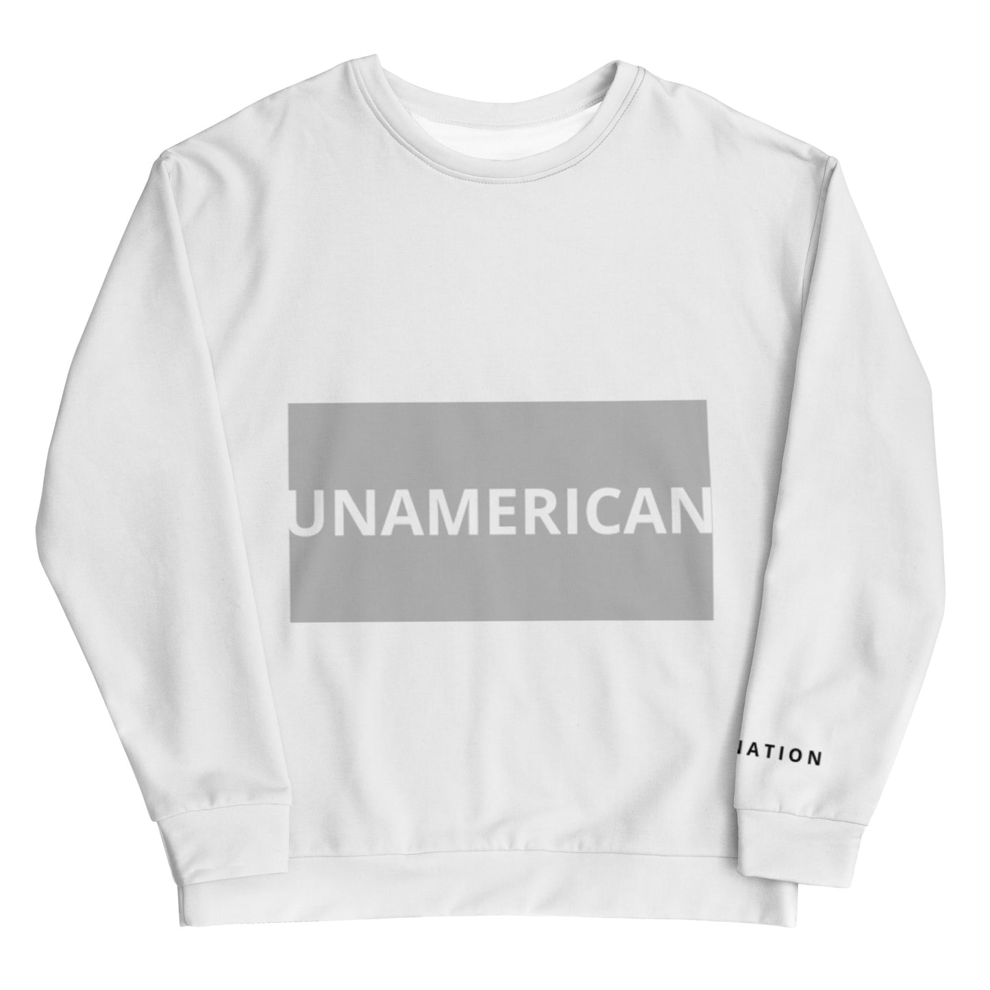FN UNAMERICAN UNISEX: LAX Sweatshirt (white/silver)