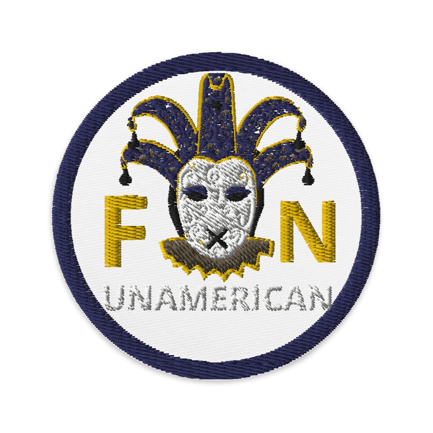FN ACCESSORIES: Pseudo Round Embroidered Patch