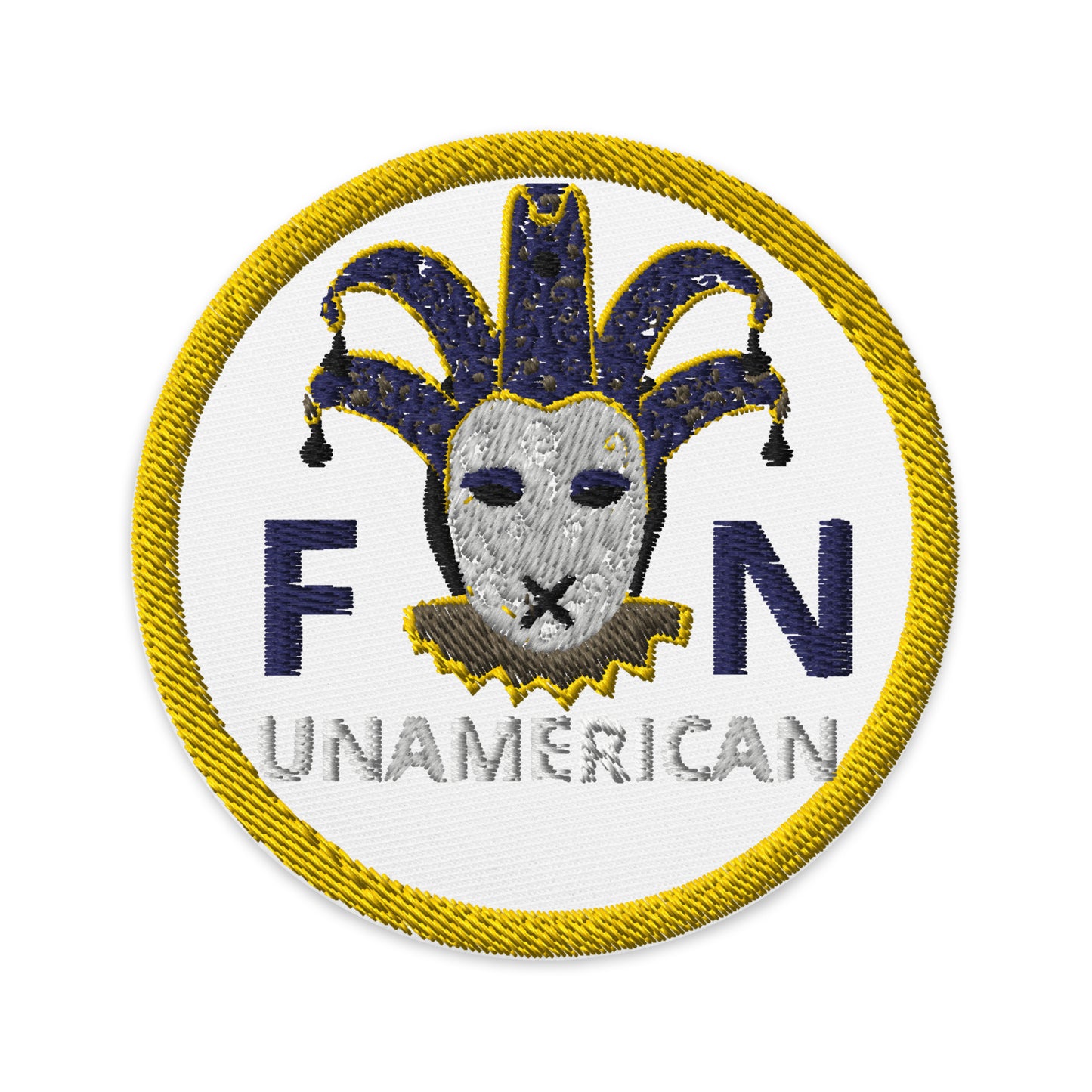 FN ACCESSORIES: Pseudo Round Embroidered Patch