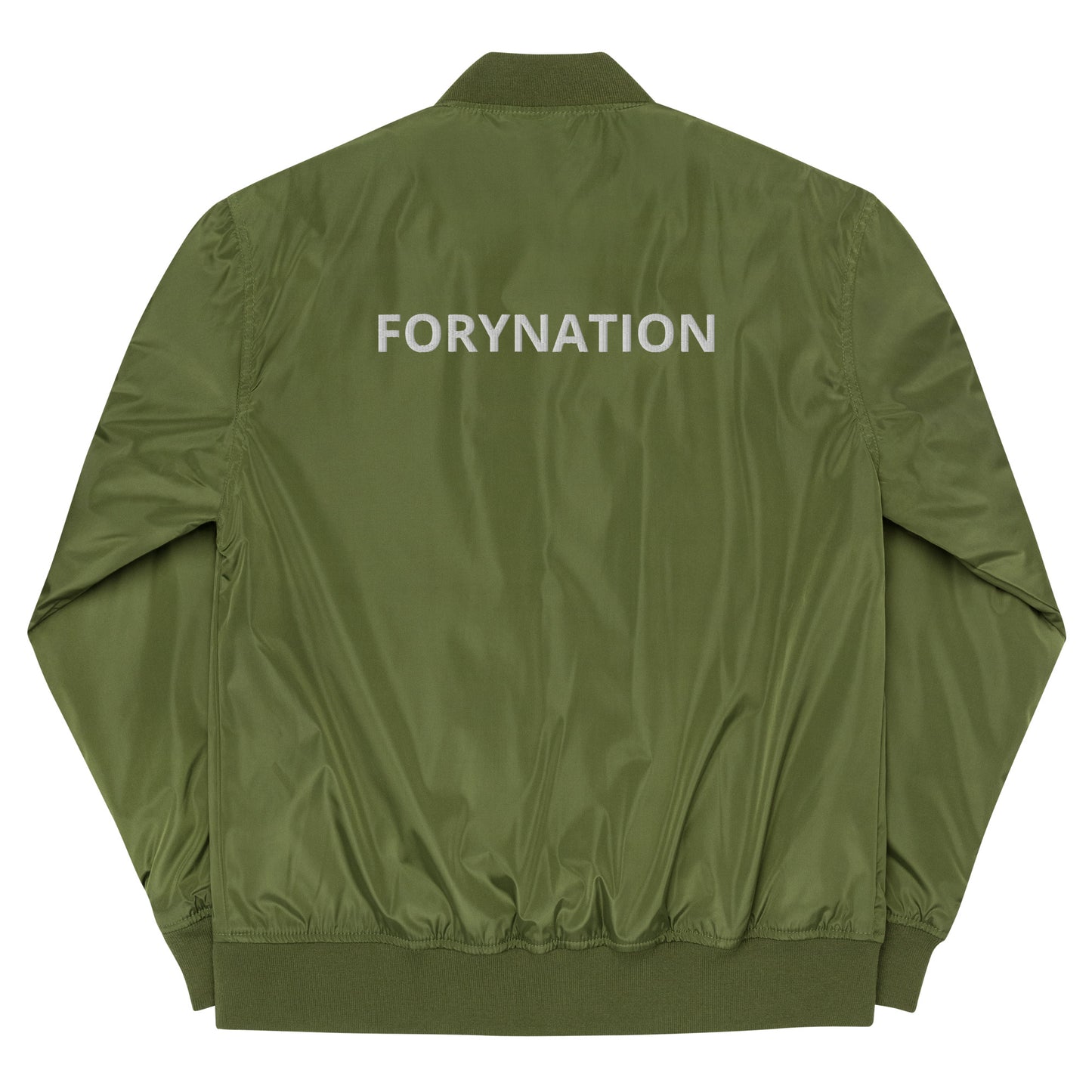 FN UNAMERICAN MEN'S: Pseudo Premium Bomber Jacket (white)