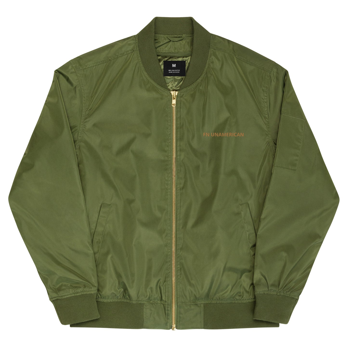 FN UNAMERICAN MEN'S: Pseudo Premium Bomber Jacket (gold)