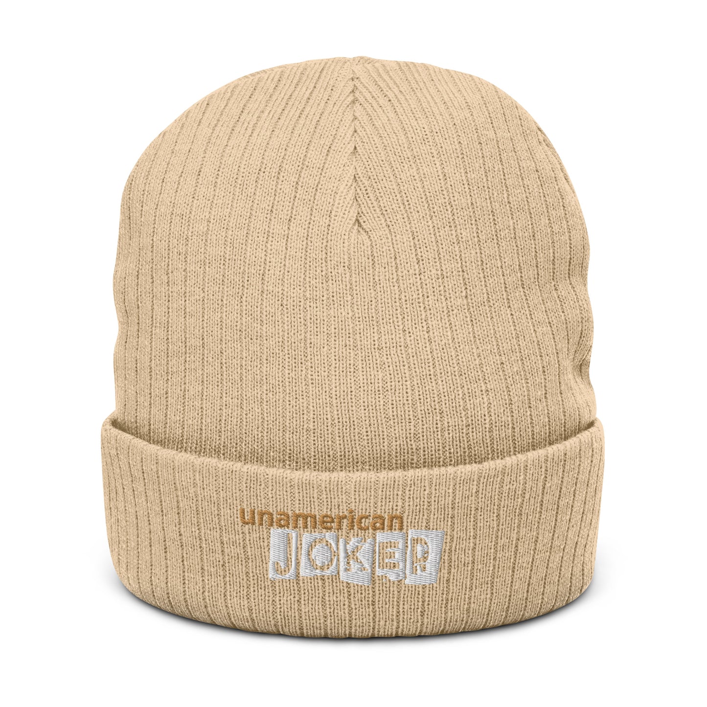 FN UNAMERICAN UNISEX: Pseudo Ribbed Knit Beanie