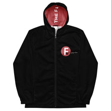 Load image into Gallery viewer, FN UNAMERICAN MEN&#39;S: Signature Windbreaker (black/mandy)
