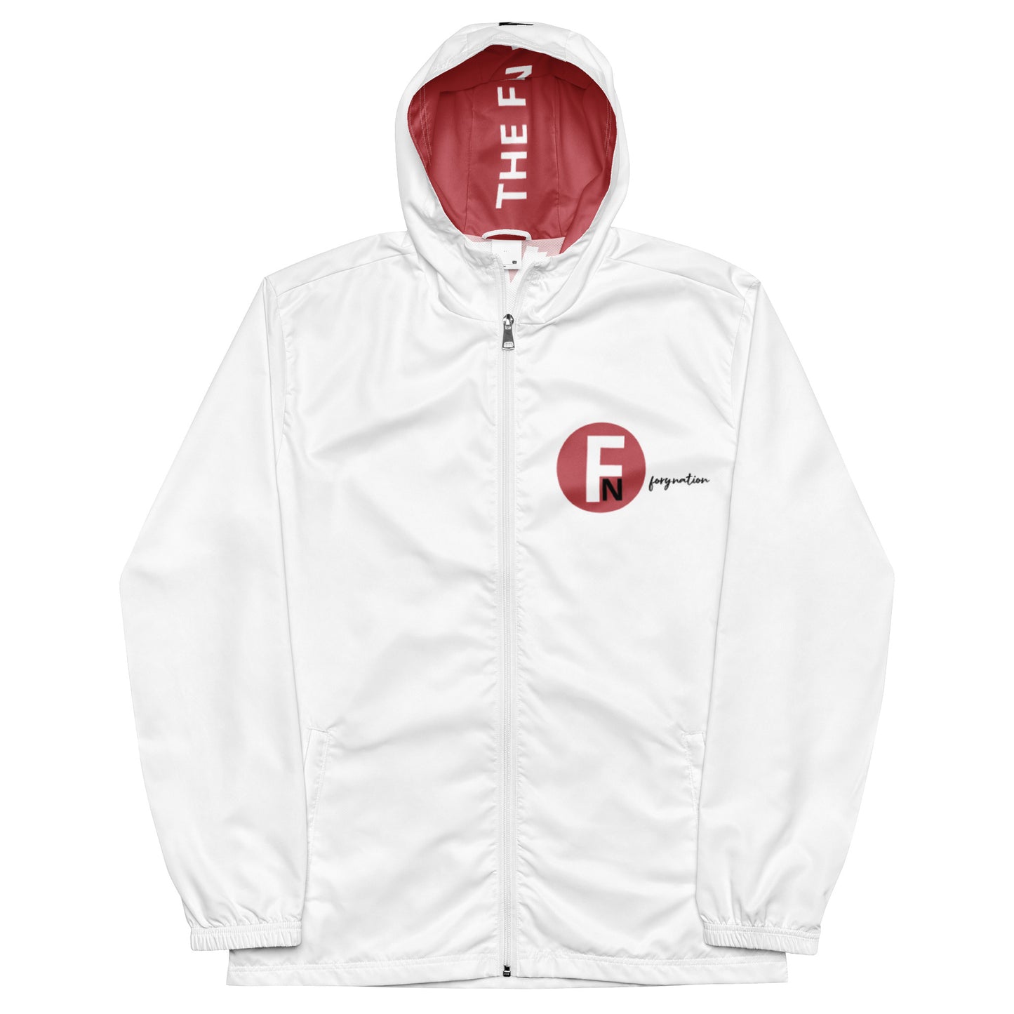 FN UNAMERICAN MEN'S: LAX Windbreaker (white/mandy)