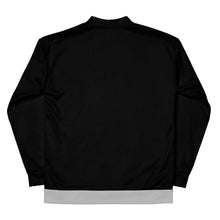 Load image into Gallery viewer, FN UNAMERICAN UNISEX: Signature Bomber Jacket (black/silver)
