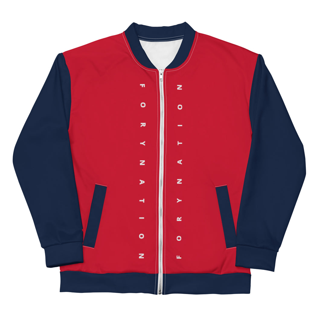 FN UNISEX: Citizens Duality Bomber Jacket (navy/red)