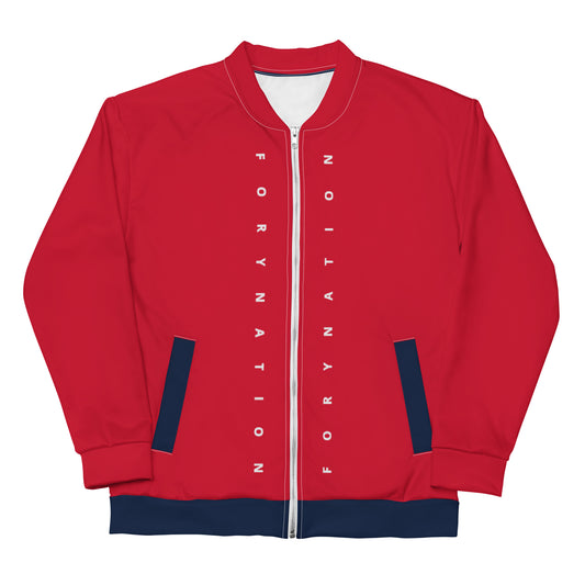 FN UNISEX: Citizens Bomber Jacket (red/navy trim)