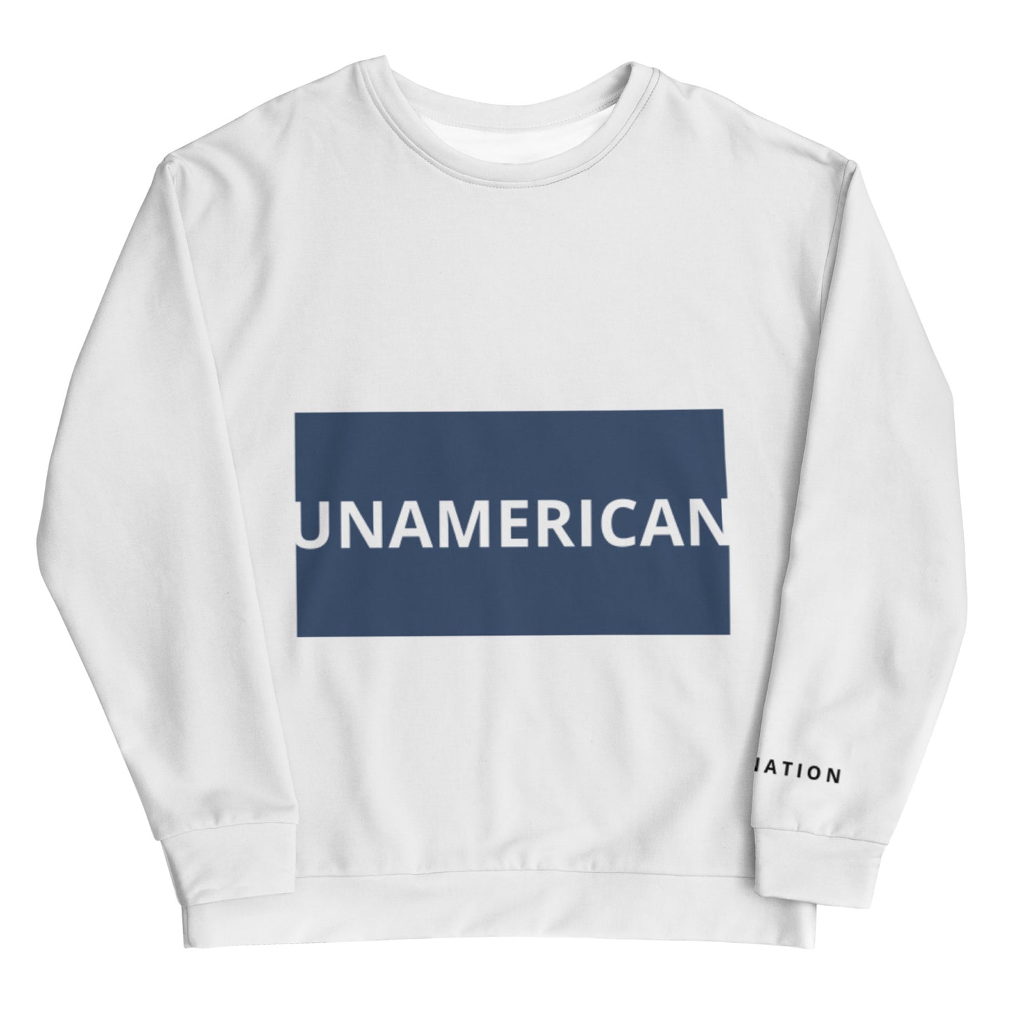 FN UNAMERICAN UNISEX: LAX Sweatshirt (white/cello)