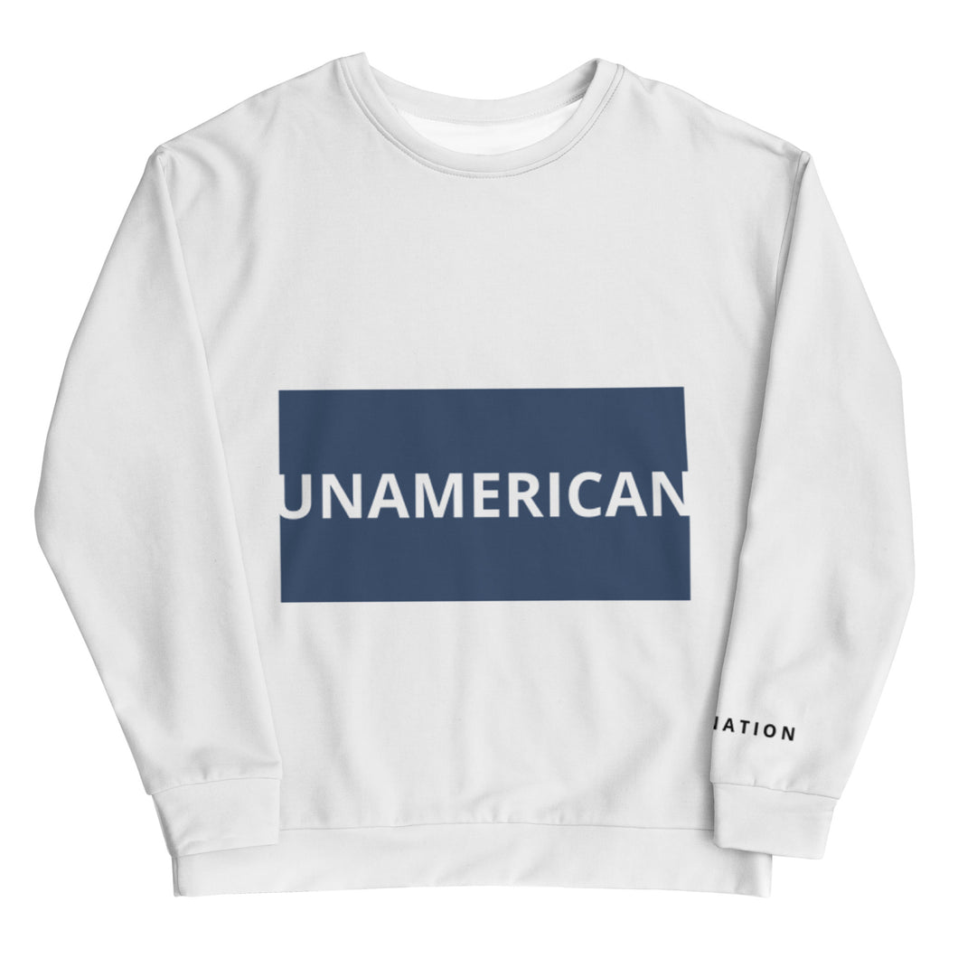 FN UNAMERICAN UNISEX: Signature Sweatshirt (white/cello)