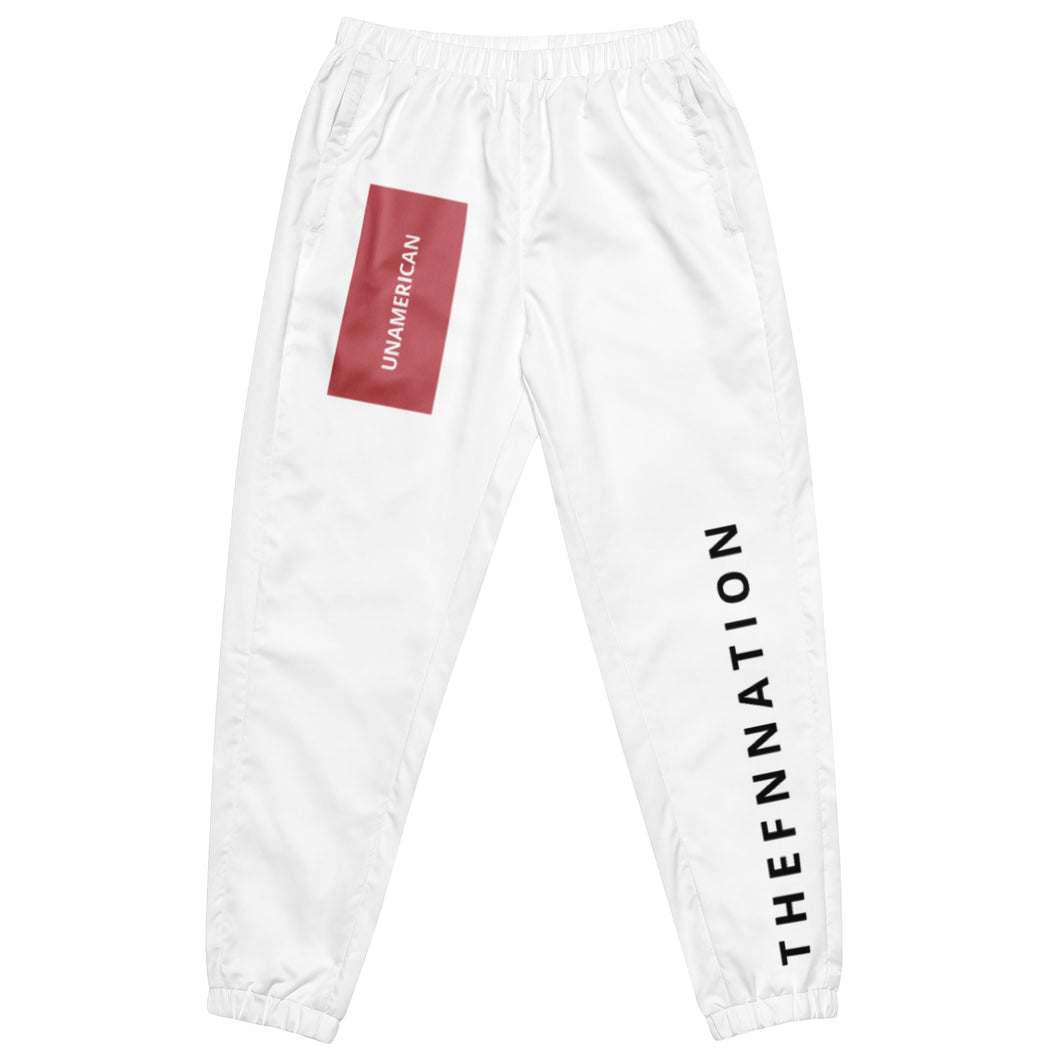FN UNAMERICAN UNISEX: Track Pants (white/mandy)