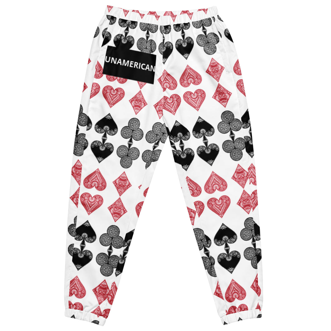 FN UNAMERICAN UNISEX: Gamble Bandana Track Pants (white)
