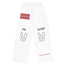 Load image into Gallery viewer, FN UNISEX SLEEPWEAR: Comatose Bunny Pajama Pants (mandy)
