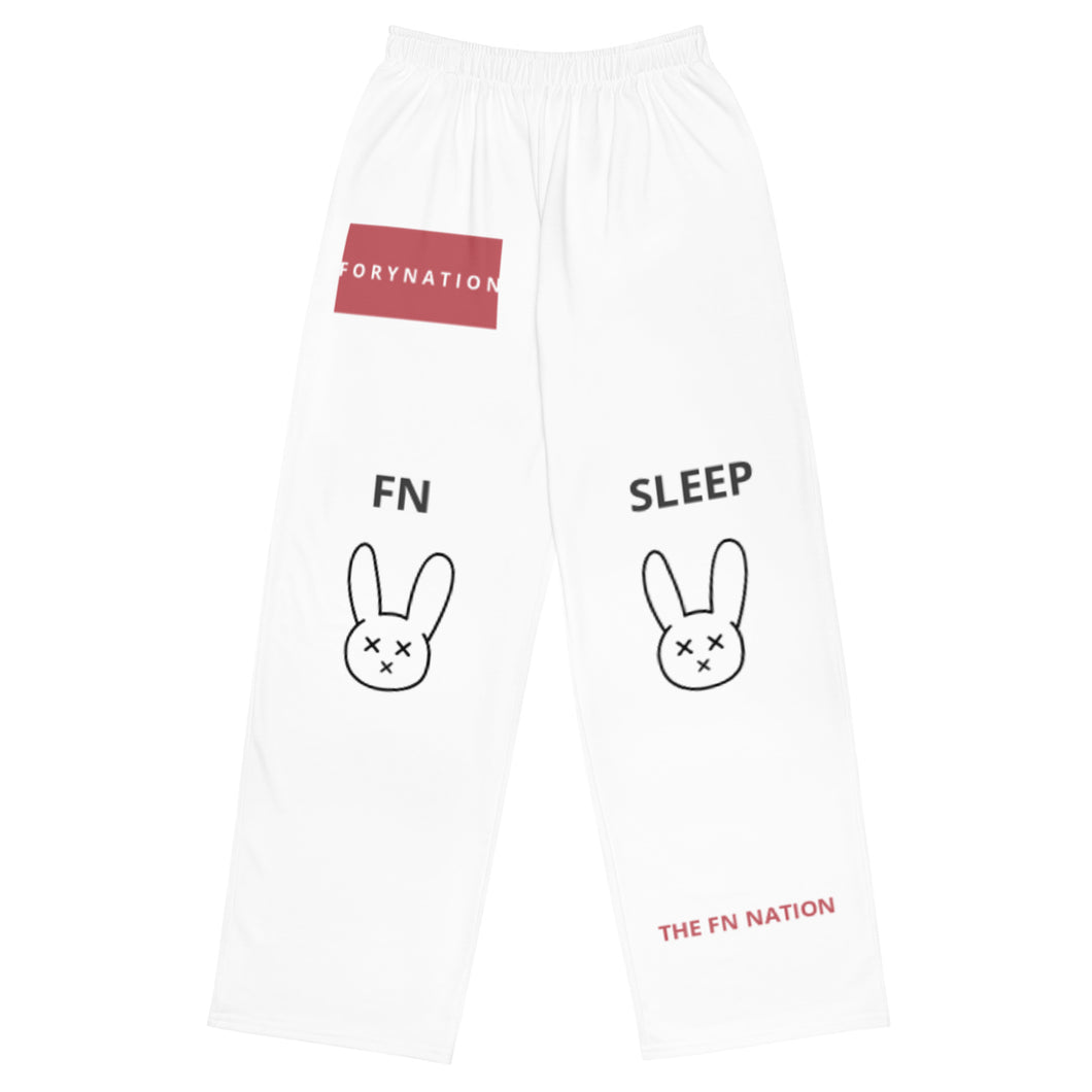 FN UNISEX SLEEPWEAR: Comatose Bunny Pajama Pants (mandy)