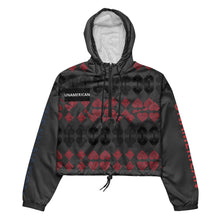 Load image into Gallery viewer, FN UNAMERICAN WOMEN&#39;S: Gamble Bandana Cropped Windbreaker (eclipse)
