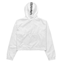 Load image into Gallery viewer, FN UNAMERICAN WOMEN&#39;S: Cropped Windbreaker (white/mandy)

