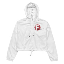 Load image into Gallery viewer, FN UNAMERICAN WOMEN&#39;S: Cropped Windbreaker (white/mandy)
