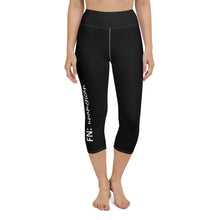 Load image into Gallery viewer, FORYNATION- UNAMERICAN WOMEN&#39;S: B/W YOGA CAPRI LEGGINGS
