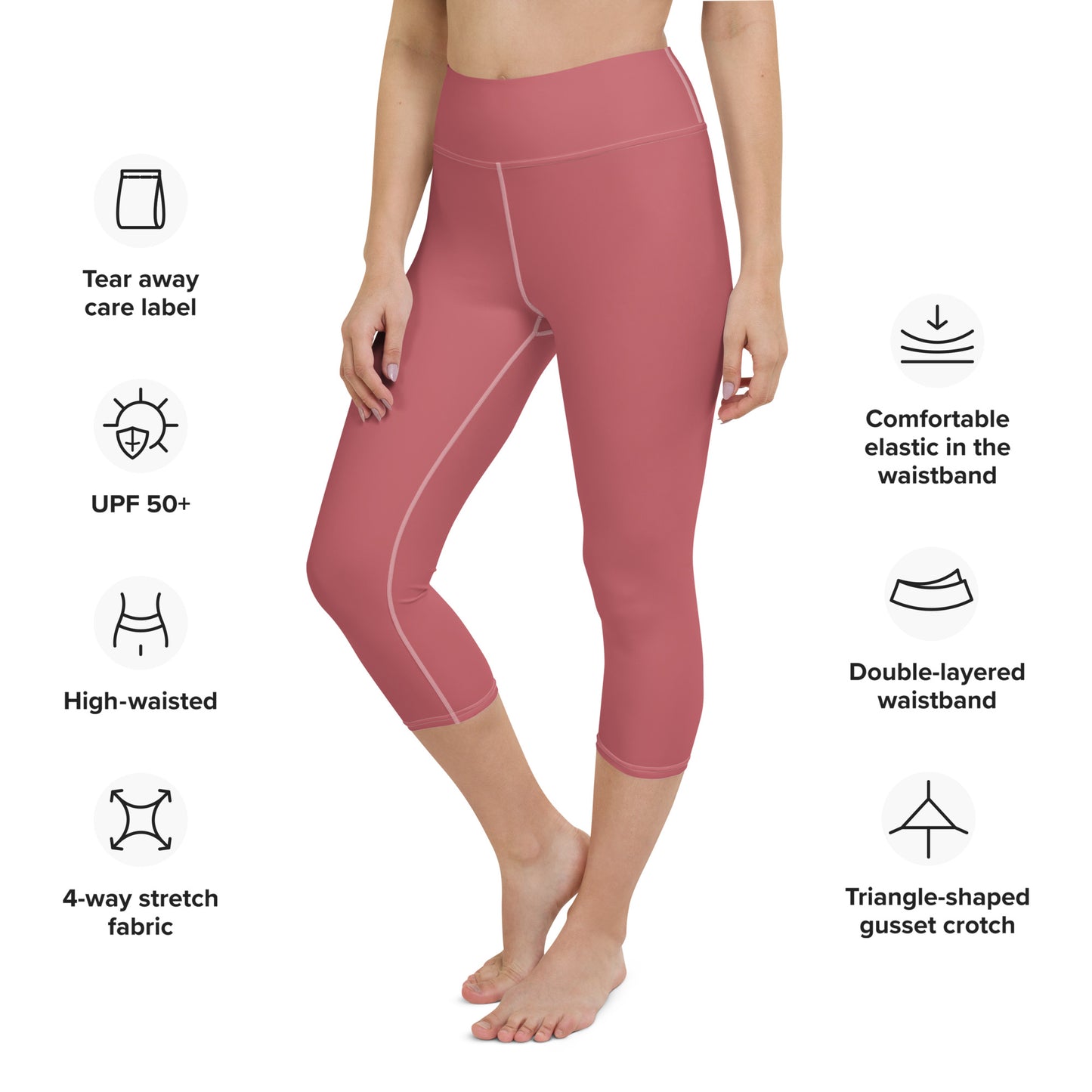 FN WOMEN'S SPORTS: Unamerican Yoga Capri Leggings (mandy)