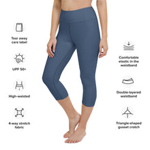 Load image into Gallery viewer, FORYNATION- UNAMERICAN: Blues Yoga Capri Leggings
