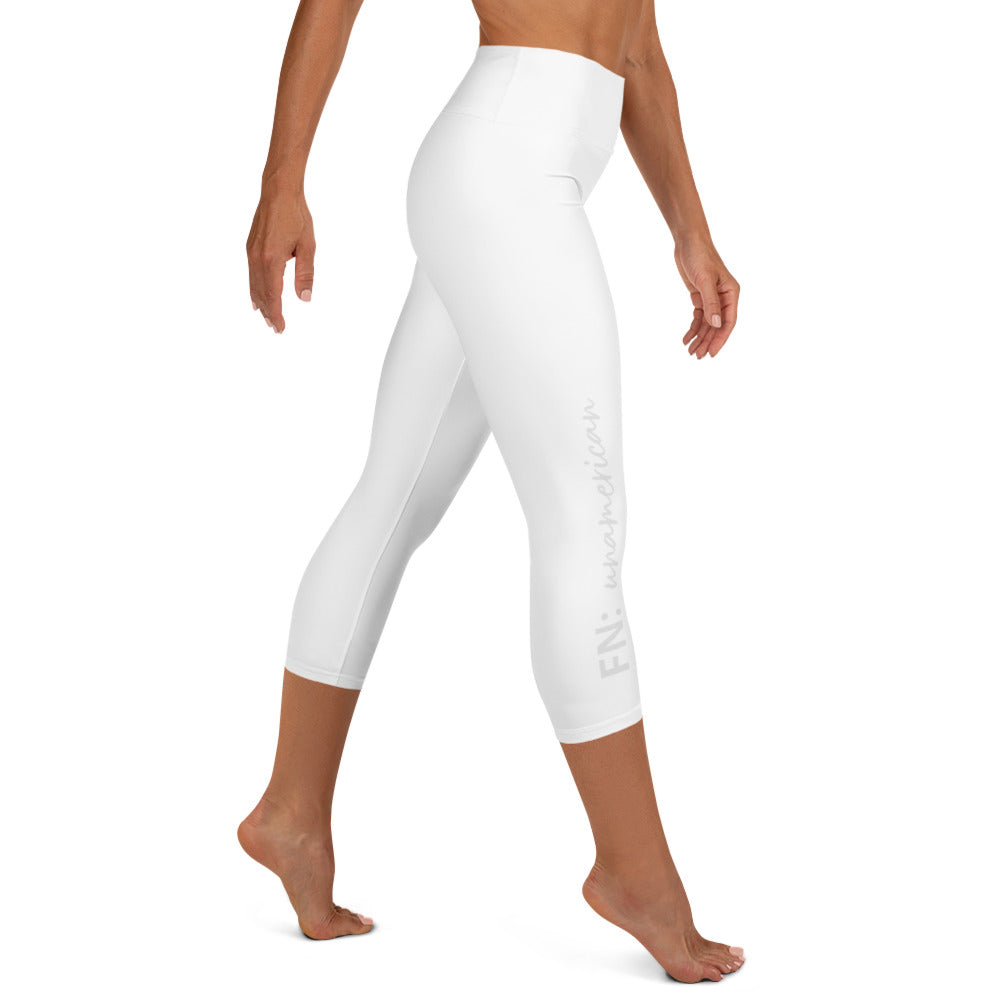 FN WOMEN'S SPORTS: Unamerican Yoga Capri Leggings (bleached)