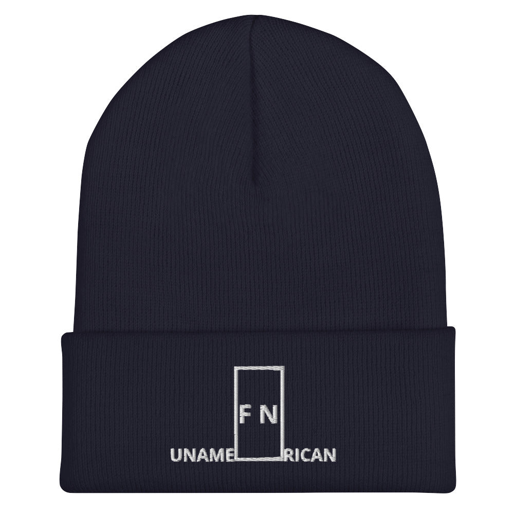 FN UNAMERICAN UNISEX: Signature Cuffed Skully (navy/white)