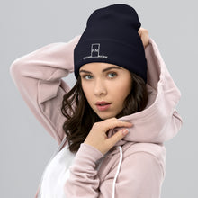Load image into Gallery viewer, FN UNAMERICAN UNISEX: Signature Cuffed Skully (navy/white)

