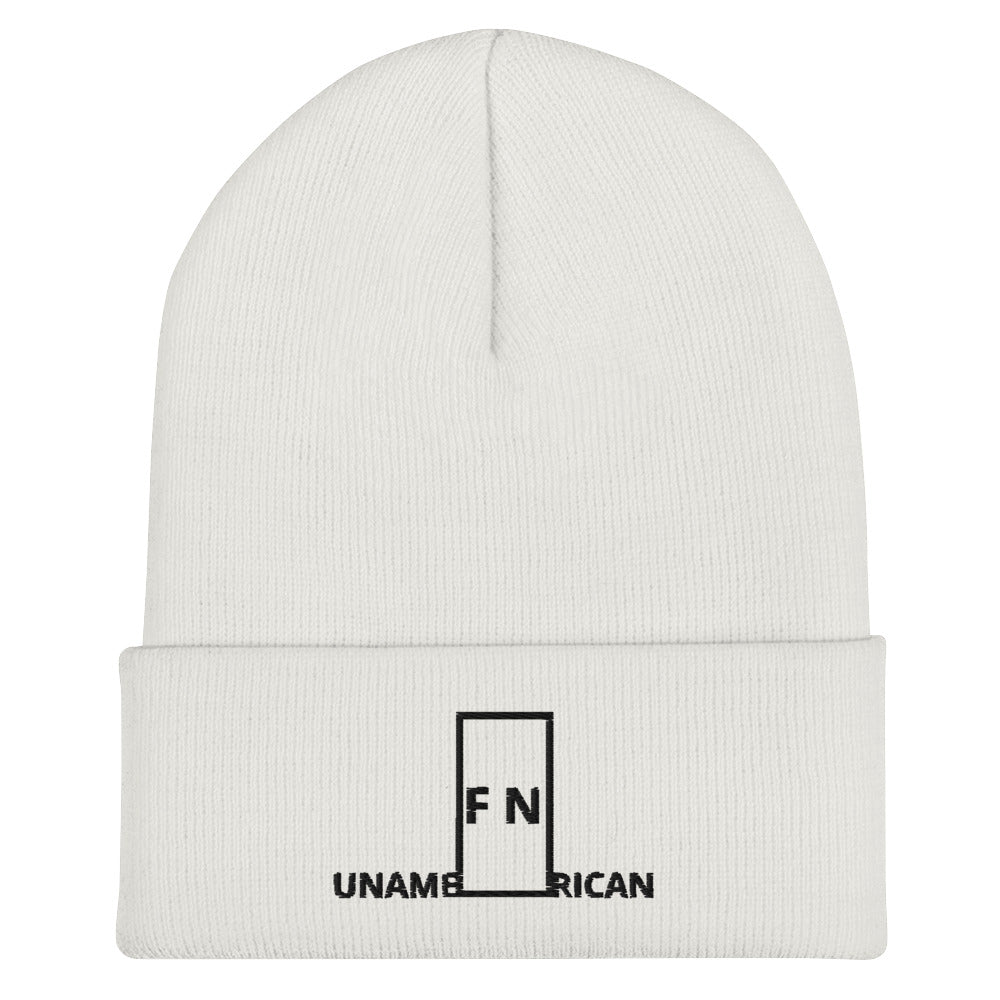 FN UNAMERICAN UNISEX: LAX Cuffed Skully (white/black)