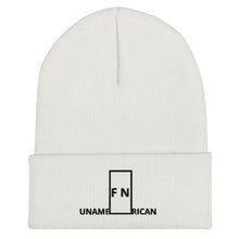 Load image into Gallery viewer, FN UNAMERICAN UNISEX: Signature Cuffed Skully (white/black)
