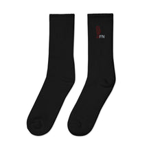 Load image into Gallery viewer, FORYNATION- UNAMERICAN MAROON ASTRO EMBROIDERED SOCKS
