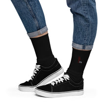 Load image into Gallery viewer, FORYNATION- UNAMERICAN MAROON ASTRO EMBROIDERED SOCKS
