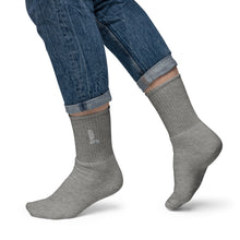 Load image into Gallery viewer, FORYNATION- UNAMERICAN GREY ASTRO EMBROIDERED SOCKS
