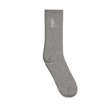 Load image into Gallery viewer, FORYNATION- UNAMERICAN GREY ASTRO EMBROIDERED SOCKS
