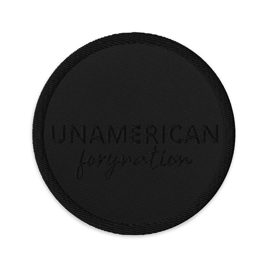 FN ACCESSORIES: Unamerican Embroidered Patch (blackout)