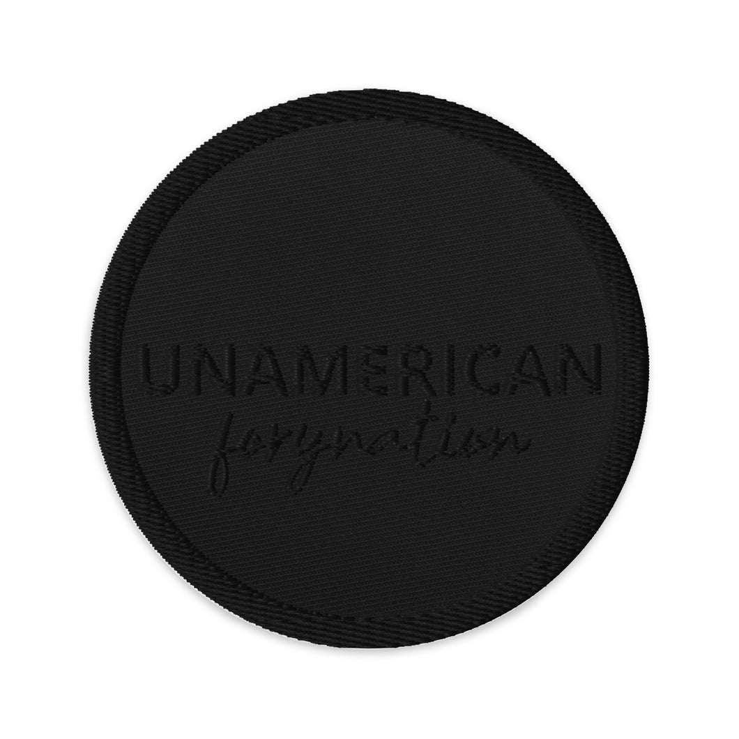 FORYNATION- UNAMERICAN BLACKOUT EMBROIDERED PATCH