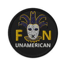 Load image into Gallery viewer, FN UNAMERICAN: Pseudo Round Embroidered Patches (FN-yellow/black)
