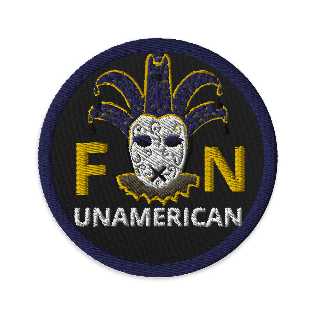 FN UNAMERICAN: Pseudo Round Embroidered Patches (FN-yellow/navy)
