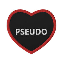 Load image into Gallery viewer, FN UNAMERICAN: Pseudo Heart Embroidered Patches (white/red)
