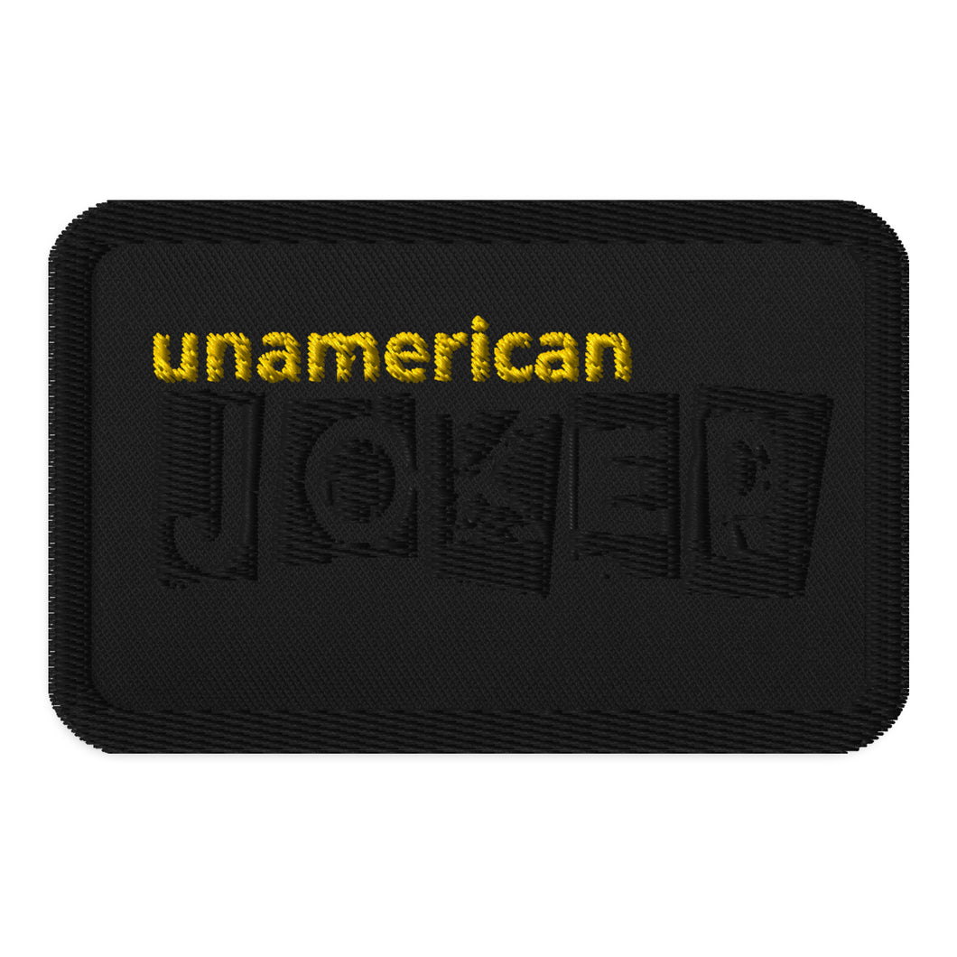 FN UNAMERICAN- Pseudo Rectangle Embroidered Patches (yellow/black)
