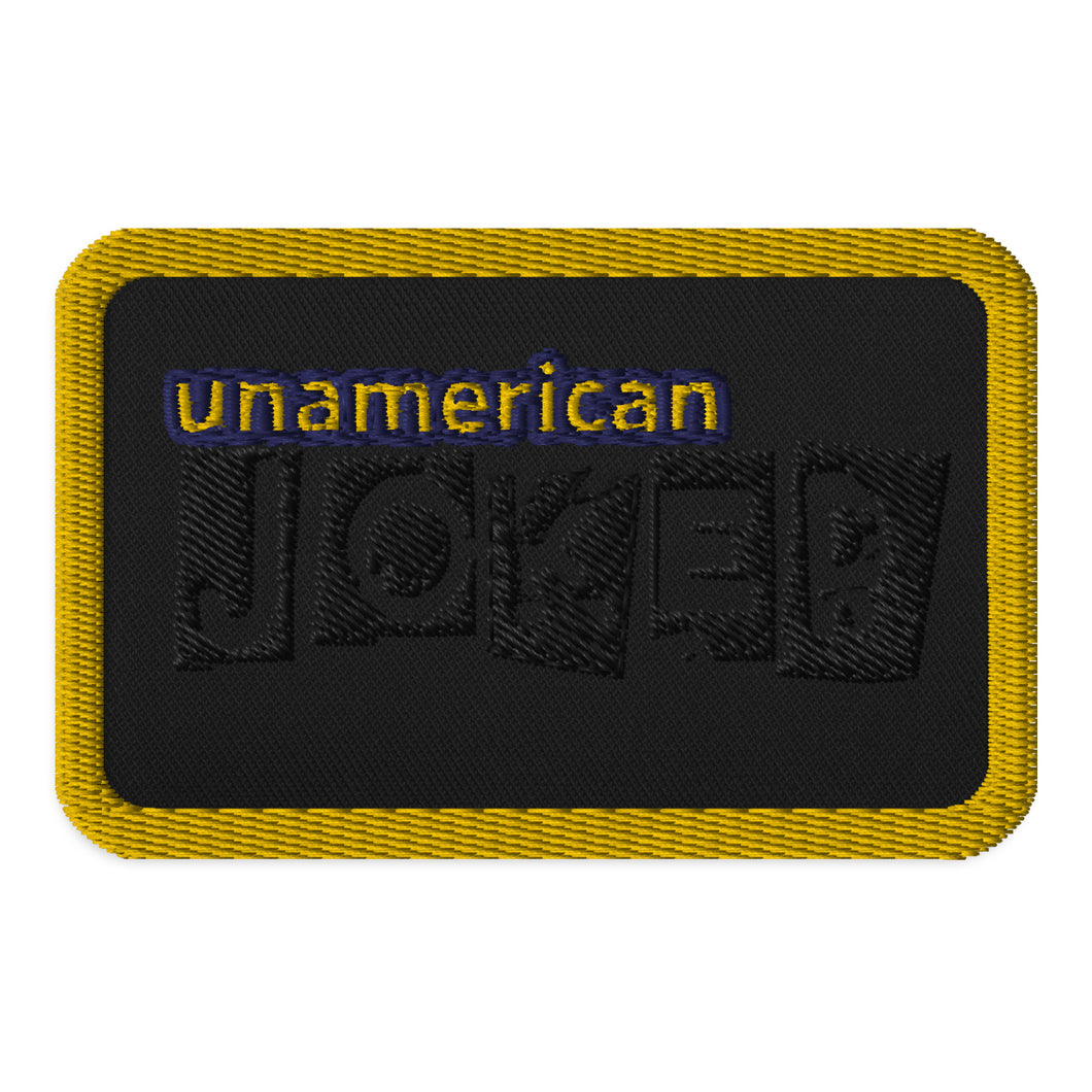 FN UNAMERICAN- Pseudo Rectangle Embroidered Patches  (yellow/navy/black)