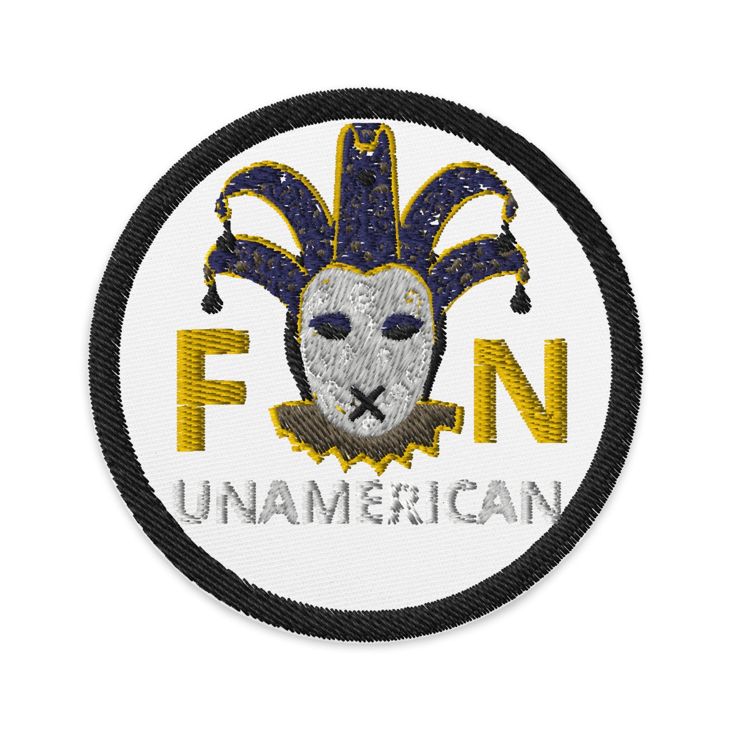 FN ACCESSORIES: Pseudo Round Embroidered Patch