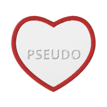 Load image into Gallery viewer, FN UNAMERICAN: Pseudo Heart Embroidered Patches (white/red)
