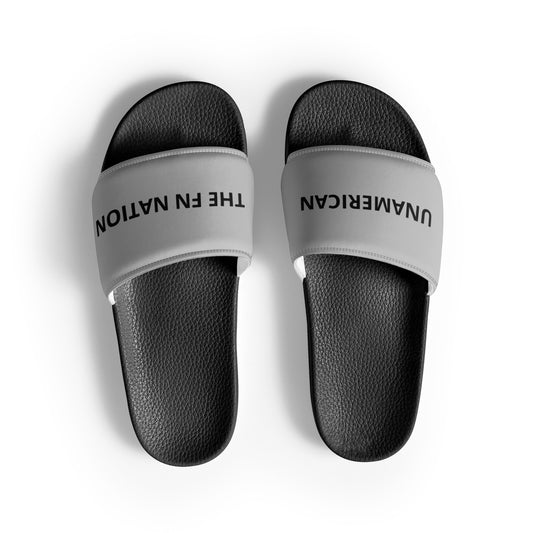 FN UNAMERICAN MEN'S: LAX Slides (black/silver)