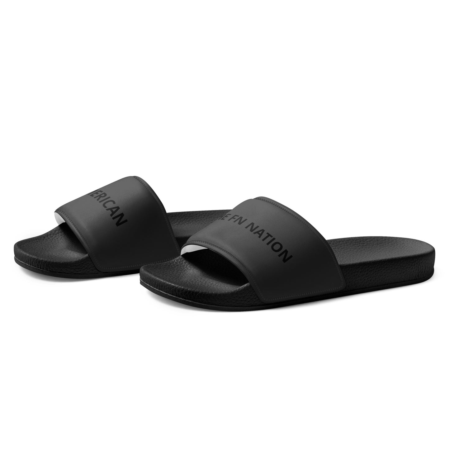 FN UNAMERICAN MEN'S: LAX Slides (black/eclipse)