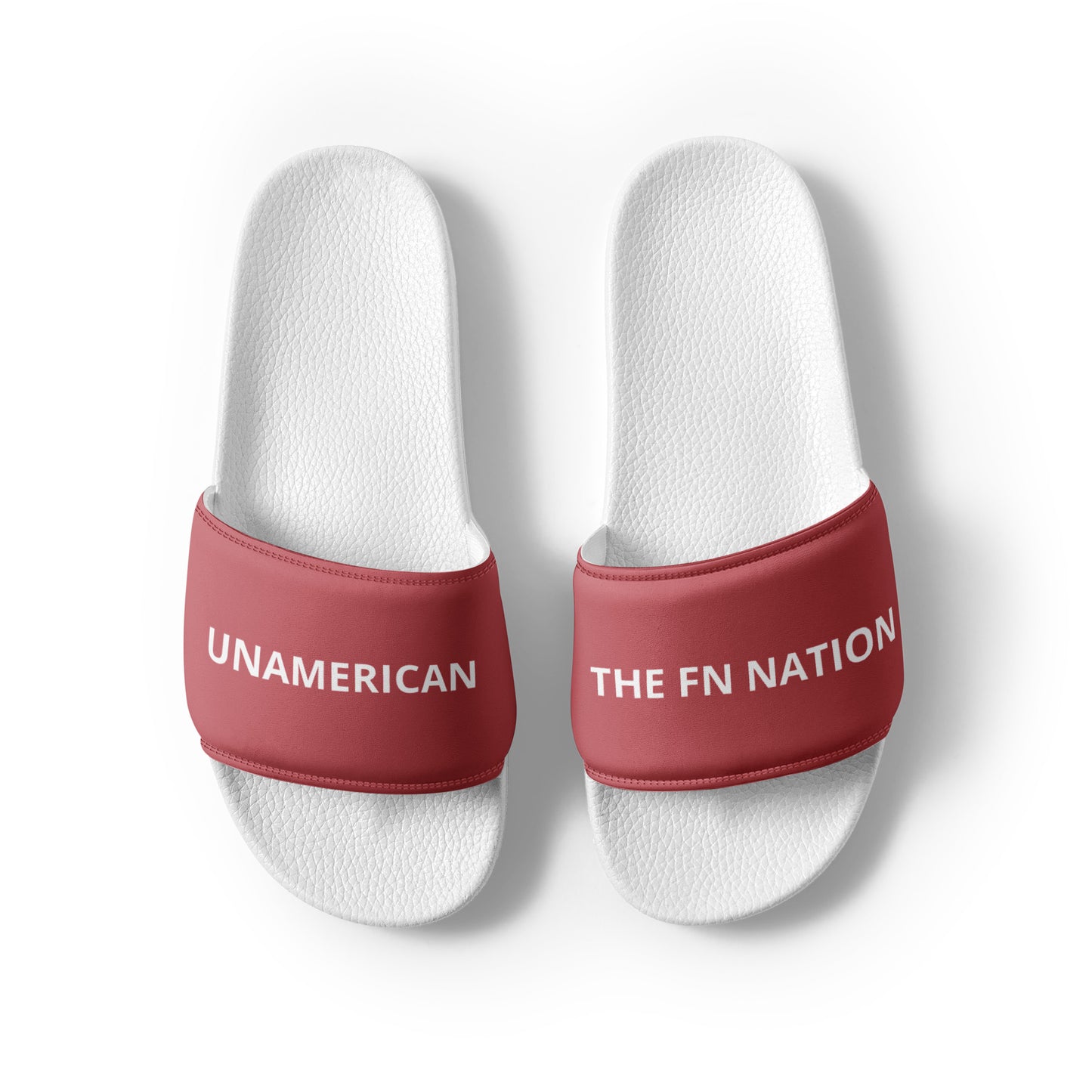 FN UNAMERICAN MEN'S: LAX Slides (white/mandy)