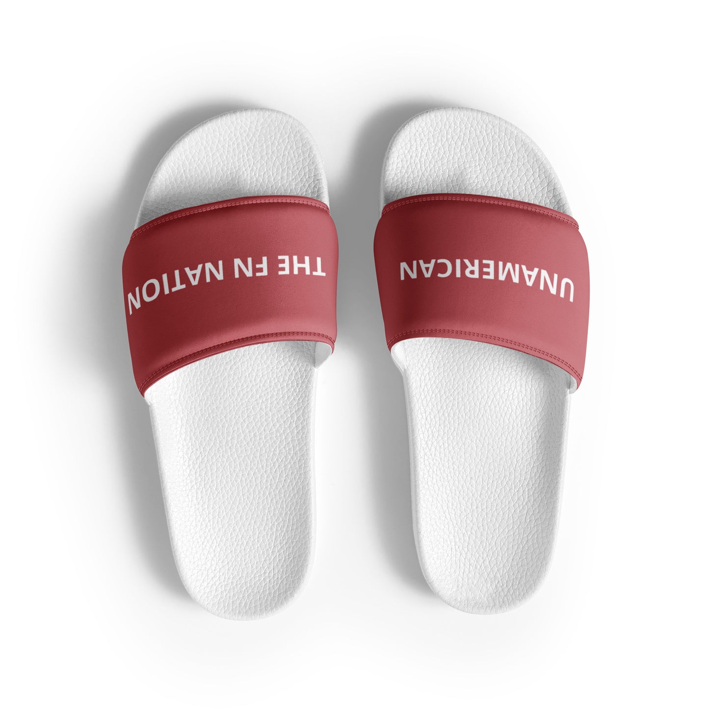 FN UNAMERICAN MEN'S: LAX Slides (white/mandy)