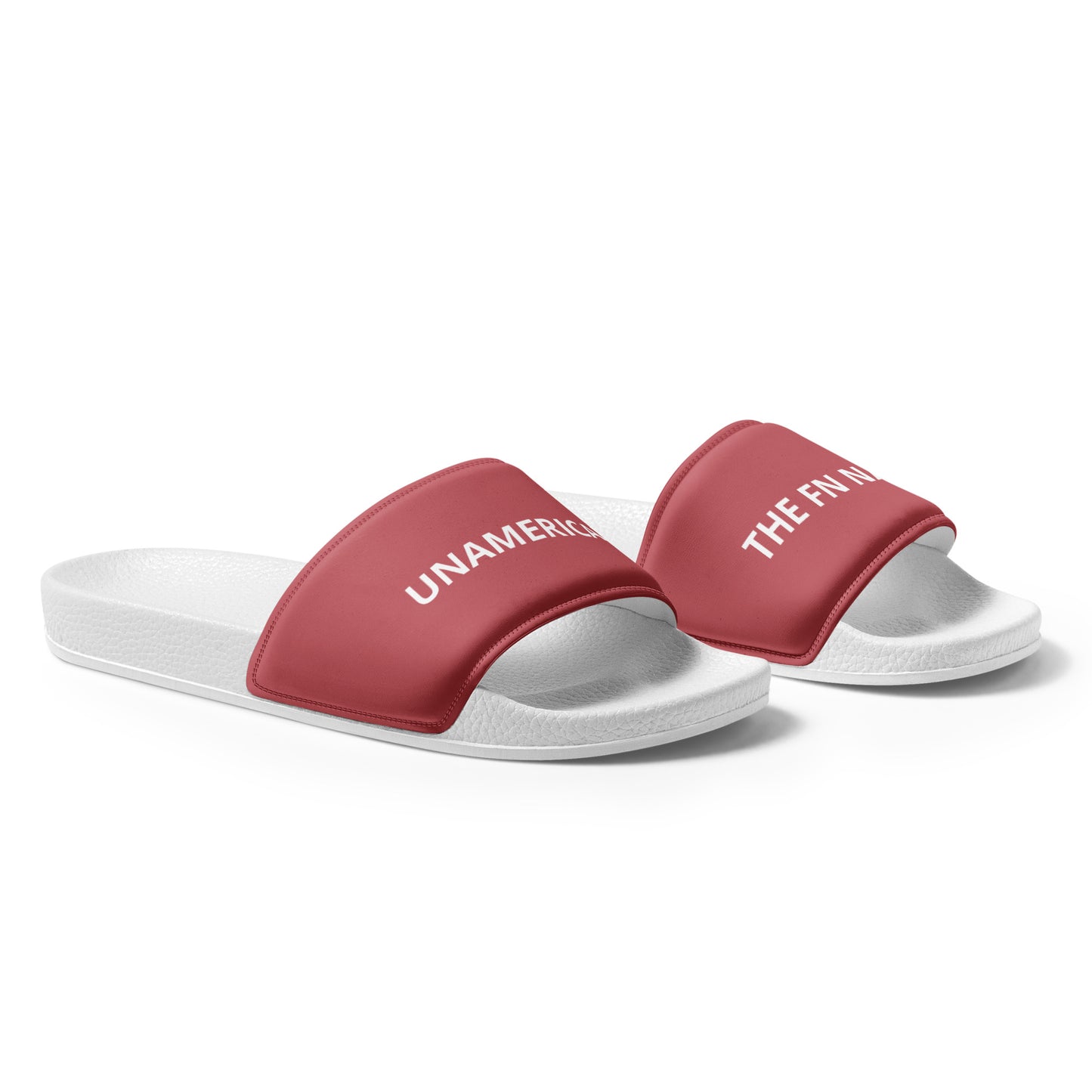 FN UNAMERICAN MEN'S: LAX Slides (white/mandy)